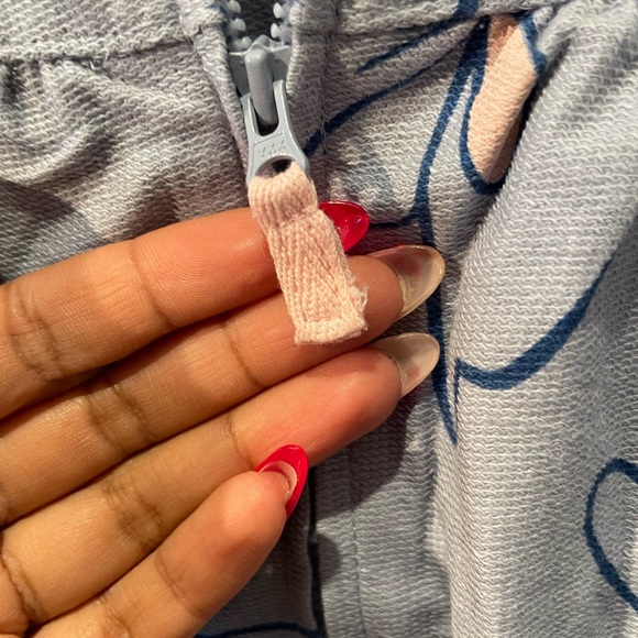 NWT Carter’s Blue Butterfly Print Zip Up One Piece Hooded Jumpsuit 24 Months - Picture 2 of 11